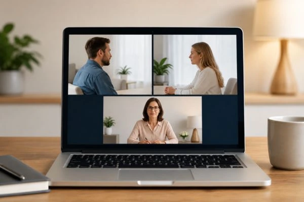 Image of online shuttle mediation Morecambe